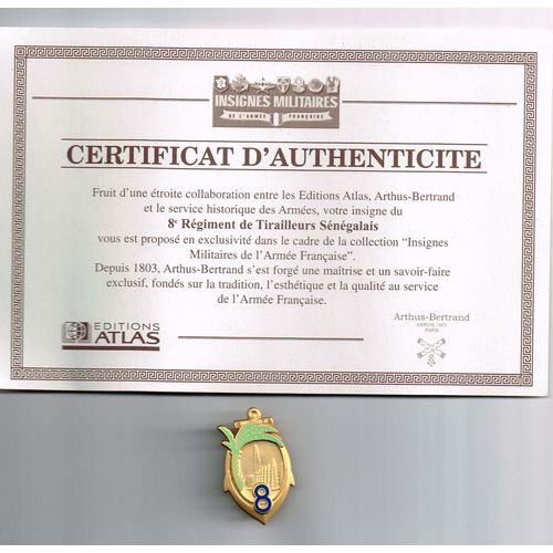 Insigne 8eme Régiment De Tirailleurs Sénégalais