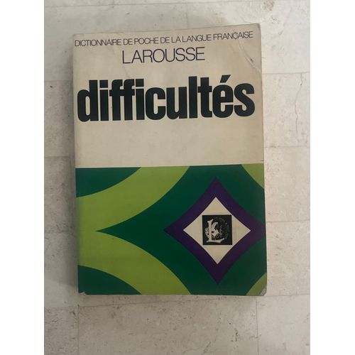 Dictionnaire Des Difficultés De La Langue Française, Par Adolphe V. Thomas 