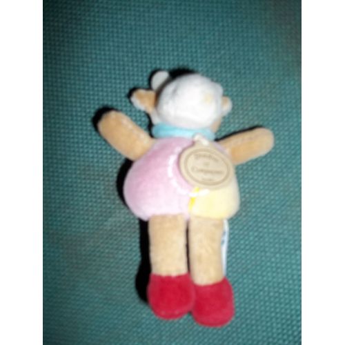 Doudou  Et Compagnie Vache Rose 10 Cm