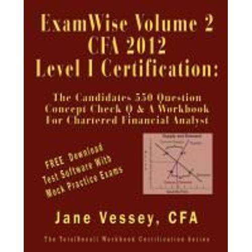 Vessey, J: Examwise V02 For 2012 Cfa Leve