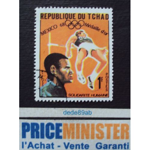 Tchad.. 1f Jeux Olympiques Mexico 1968 : Saut En Hauteur . Oblitéré