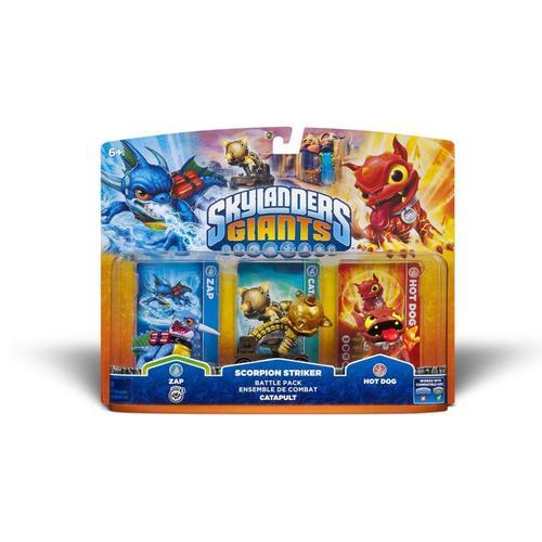 Figurine Skylanders : Giants - Zap + Scorpion Striker + Hot Dog