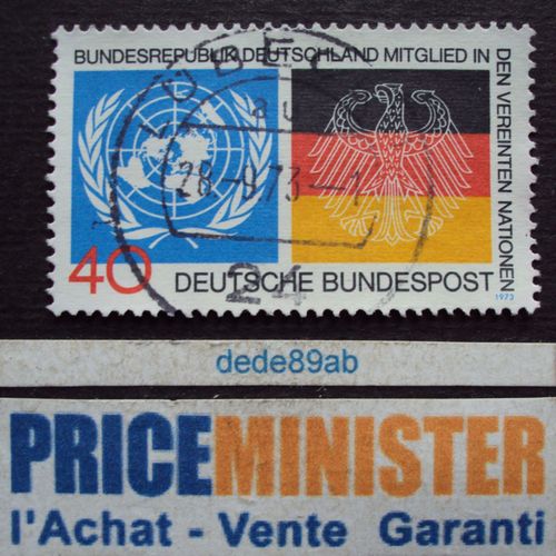 Allemagne.. 40 Deutsche Bundespost. U.N.O. (B.D.R.309) . Oblitéré.