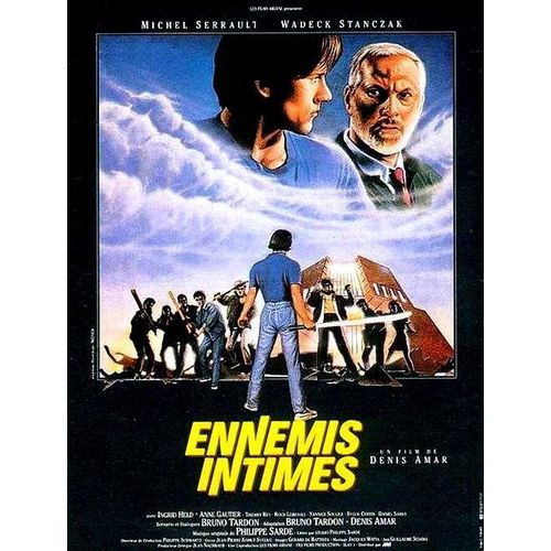 Ennemis Intimes - Affiche Originale De Cinéma - Format 120x160 Cm - Un Film De Denis Amar Avec Michel Serrault, Wadeck Stanczak, Ingrid Held, Anne Gautier, Thierry Rey, Roch Leibovici - Année 1987