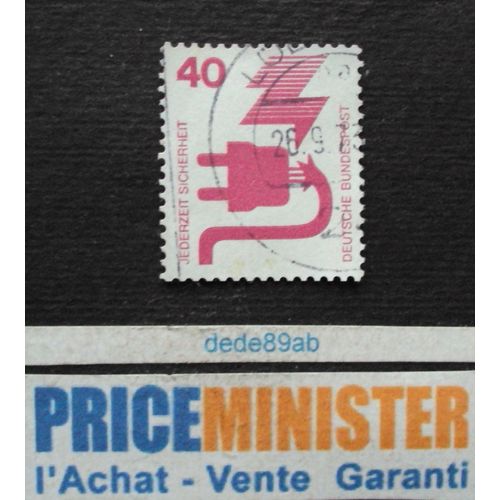 Allemagne.. 40 Deutsche Bundespost. Prévention Des Accidents . Oblitéré.