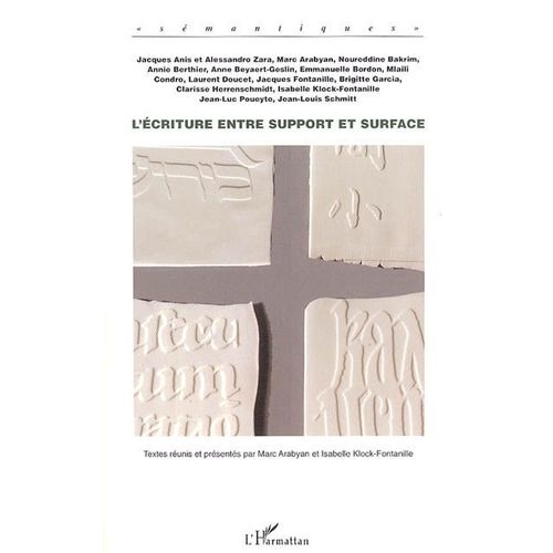 L'écriture Entre Support Et Surface