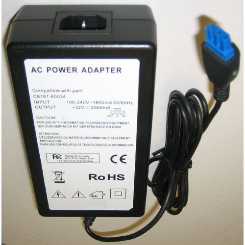 AC Adaptateur Pour HP Deskjet Imprimante 0957-2231 09572231 +32V--- 2500mA Livré sans cordon secteur