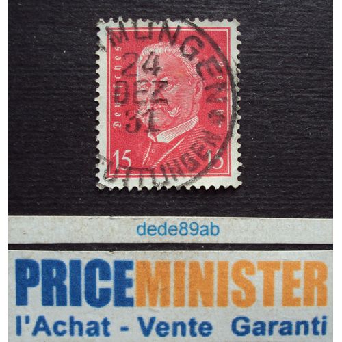 Allemagne.. 15 Deutsches Reich. Série Reich Gouverneurs . Oblitéré.