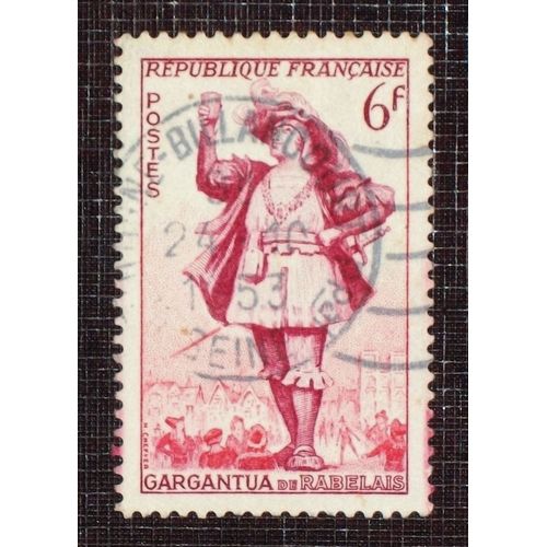 France N° 943 Oblitéré De 1953 - 6f Rose-Rouge Et Lilas « Théâtre Français : Gargantua »