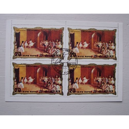 Bloc Timbres Peinture Foyer De La Danse Degas 1984