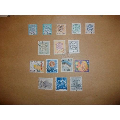 Estonie 15 Timbres Differents Td65