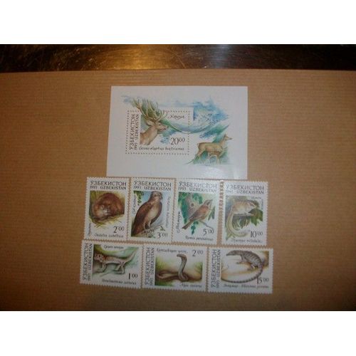 Ouzbekistan 8 Timbres Neufs Td 118
