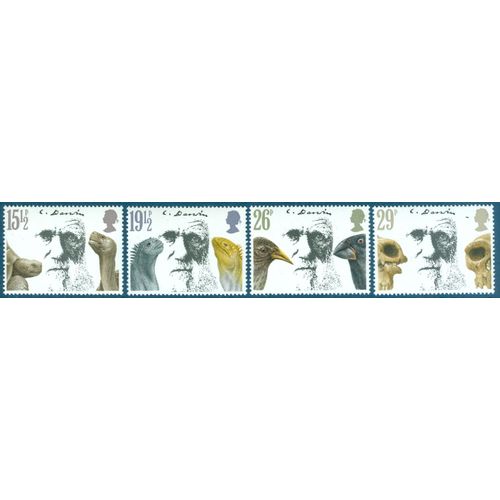 Royaume-Uni 1982 - Charles Darwin - 4 Valeurs - Série Complète - Yt 1023 1024 1025 1026 - Neufs **