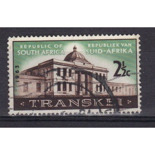 Afrique Du Sud 1963 Suidafrica / South Africa : Première Assemblée Du Transkei : Le Parlement ) Umtata - Timbre Oblitéré