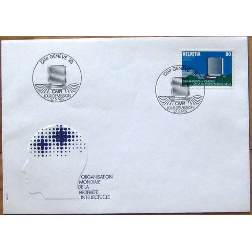 Suisse Fdc Env. Émis. 1er Jour 27 Mai 1982 Ompi Timbre Oblitéré 80