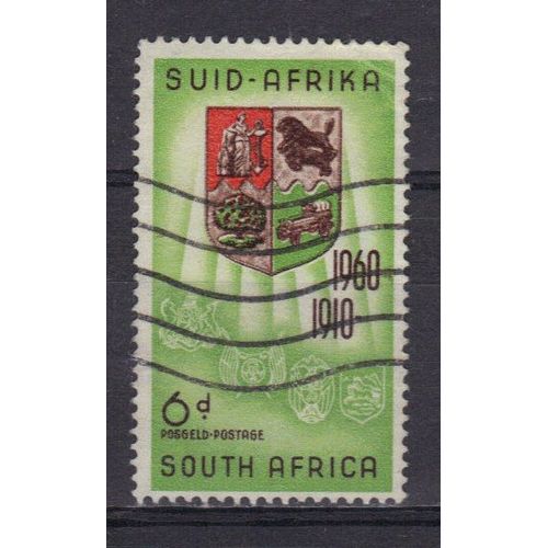 Afrique Du Sud 1960 Suidafrica / South Africa : Armoiries De L'union Et De Ses 4 Etats - Timbre Oblitéré
