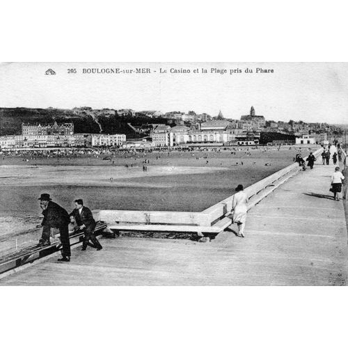 205 Boulogne Sur Mer. Le Casino Et La Plage Pris Du Phare