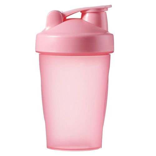 Bouteille Shaker Avec Mélangeur À Tige D'action | Tasse Shaker Rose