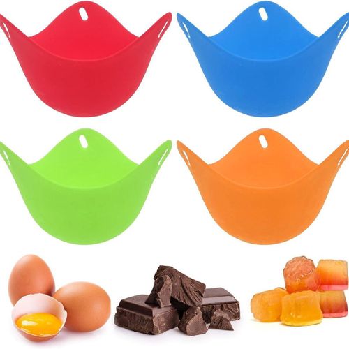 Cuisson Des ?ufs, Pocheuse À ?ufs En Silicone, Faites Des ?ufs Pochés Parfaits En Quelques Minutes