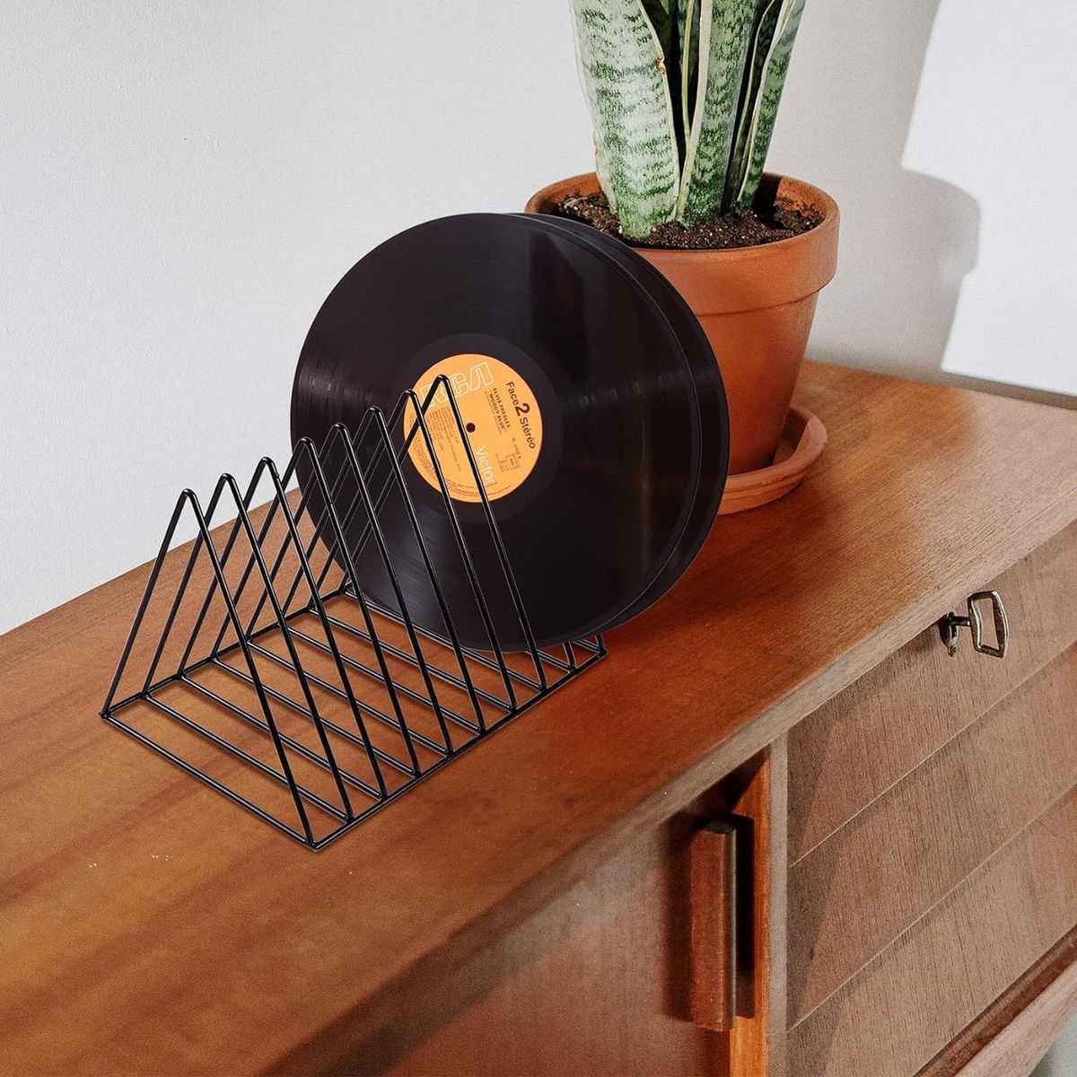 Support Vinyle Pour Ranger Les Disques, Pack De 2 - 6