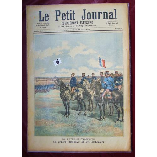 Le Petit Journal Supplément Illustré N° 24 Du 9 Mai 1891 Le Général Saussier Et Son État Major