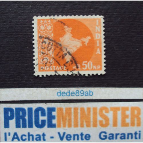 Inde.. 50 N.P.India.Carte Géographique . Oblitéré.