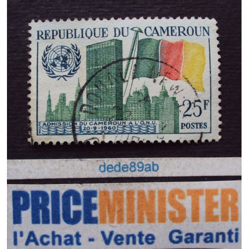 Cameroun.. 25f Admission Du Cameroun À L' O.N.U. (20.09.1960) . Oblitéré.