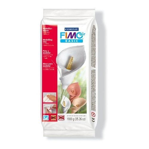 FIMO air BASIC Pate a modeler, durcissante a l'air, blanc