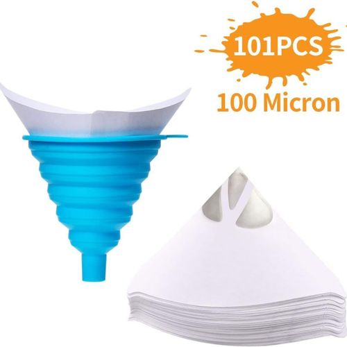 100 Tamis À Peinture Voiture Nylon Papier Conique Pour Peinture De Voiture Tamis À Peinture Tamis De Couleur