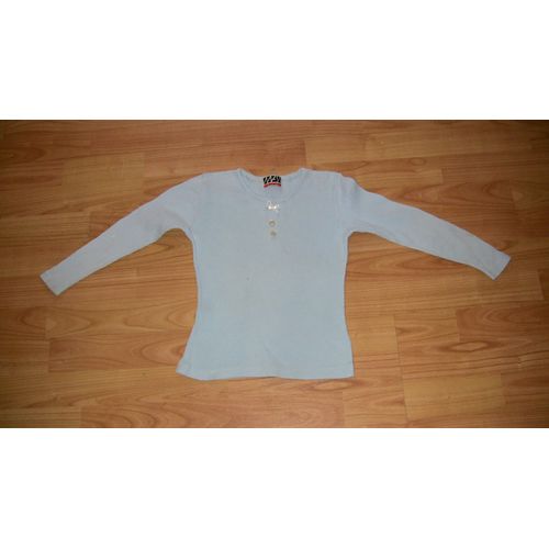 Top Manches Longues Bleu Ciel Mess Fashion