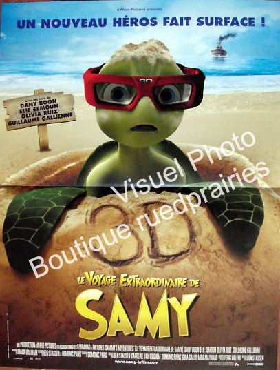 Le Voyage Extraordinaire De Samy (Sammy's Adventures: The Secret Passage) -Véritable Affiche De Cinéma Pliée - Format 120x160 Cm - De Ben Stassen Avec Les Voix Billy Unger, Isabelle Fuhrman- 2009