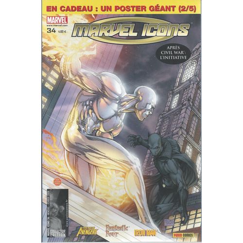 Marvel Icons N° 34 : " Iron Man : Directeur Du S.H.I.E.L.D. " ( The New Avengers / Fantastic Four / Iron Man ) - Collector Edition