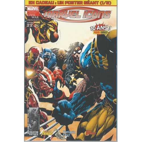 Marvel Icons ( Civil War Prologue ) N° 22 : " Affaires De Famille " / The New Avengers + Fantastic Four + Young Avengers - Collector Edition