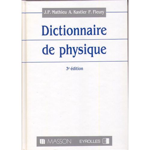 Dictionnaire De Physique