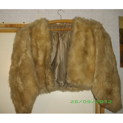 Manteau Bolero 100% Vraie Fourrure