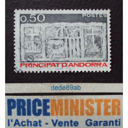 Andorre (Français).. 0.50f Principat D' Andorra . Oblitéré.