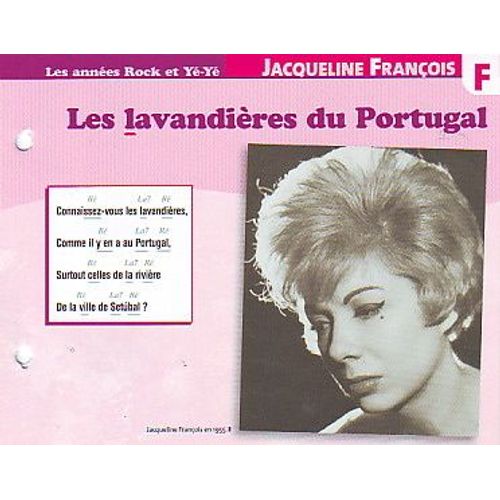 Fiche Chanson Atlas Jacqueline Francois : Les Lavandières Du Portugal