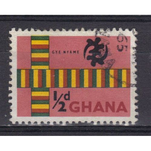 Ghana 1959 : Regards  Sur Le Ghana : Symbole De L'omnipotence De Dieu - Timbre Oblitéré