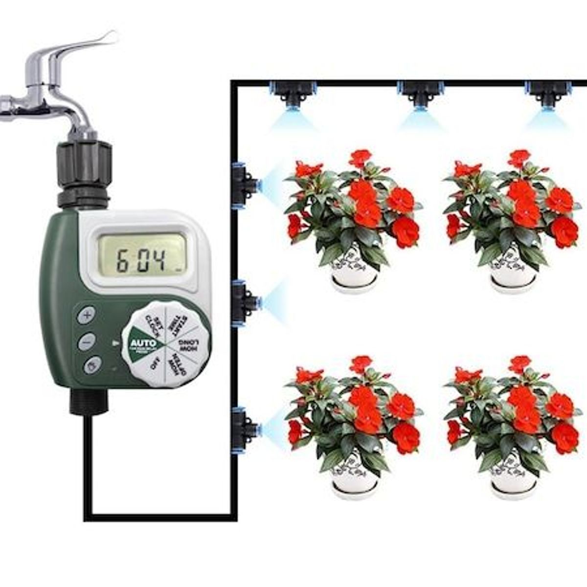 Ceas Digital De Apa,Abs,Vert - 2