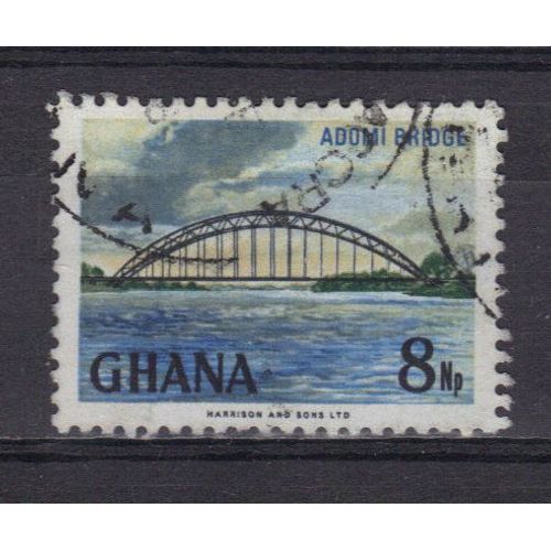 Ghana 1967 : Pont D'adomi - Timbre Oblitéré