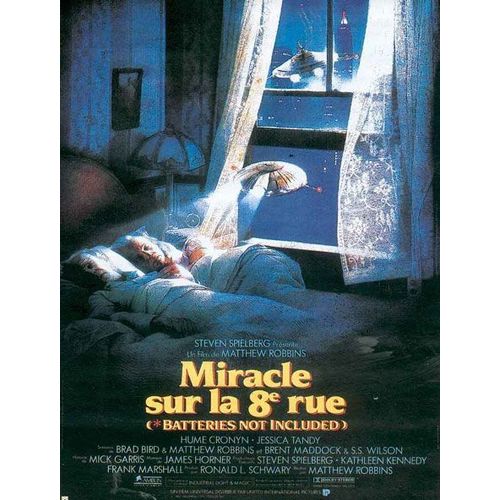 Miracle Sur La 8ème Rue - Affiche Originale De Cinéma - Format 40x60 Cm - Un Film De Steven Spielberg, Matthew Robbins Avec Hume Cronyn, Jessica Tandy, Frank Mcrae, Elizabeth Peña - Année 1987