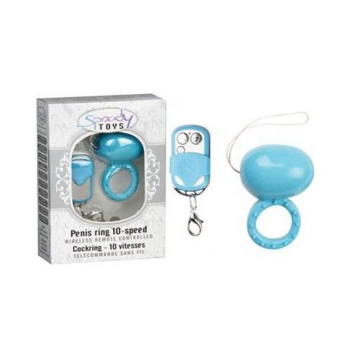 Cockring Vibrant Spoody Toys Avec Télécommande Et Oeuf Amovible, 10 Vitesses