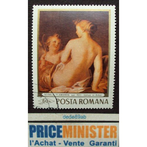 Roumanie.. 60b Posta Romana . Scoala Flamanda X V I I Siècle . Vénus Si Amor .Neuf (Avec Gomme).