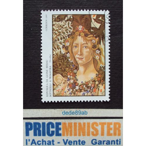 Guinée Bissau.. 15p00 . Botticelli . A Primavera (Détail) . Oblitéré.