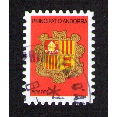 Oblitération Ronde Used Stamp Principat D´Andorra Blason Andorre