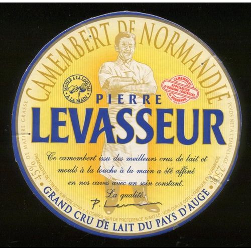 Etiquette Camembert "Pierre Levasseur"