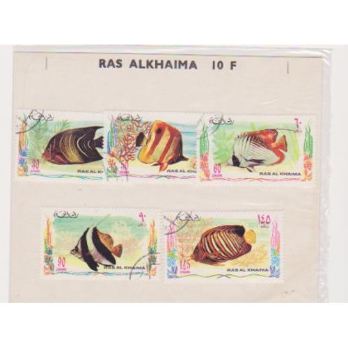 5 Timbres Poissons Exotiques Ras Alkhaima