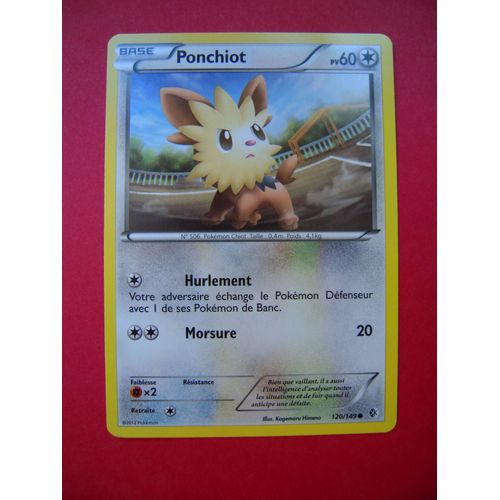 Pokemon - Ponchiot - Frontières Franchies - 120/149