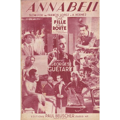 Annabell Du Film Une Fille Sur La Route Georges Guetary