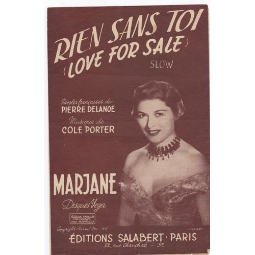 Rien Sans Toi (Love For Sale) Marjane